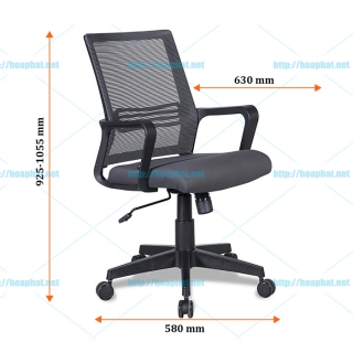 kích thước Ghế Xoay Lưới GL119
