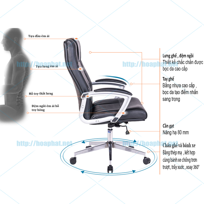 Ghế xoay cao cấp SG908