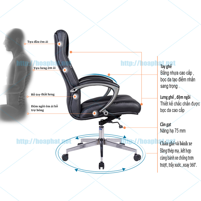 Ghế xoay văn phòng SG912