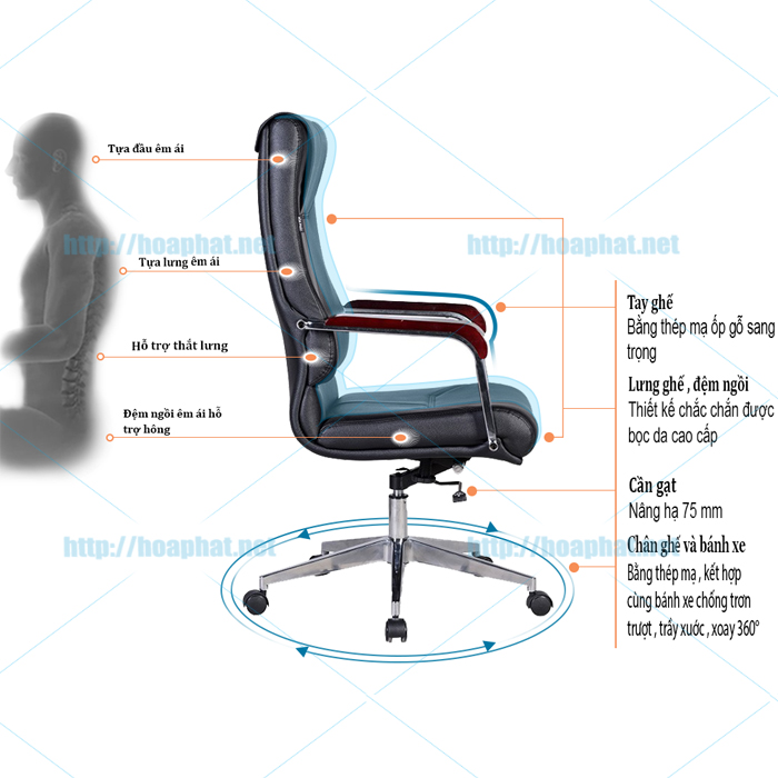 Ghế xoay cao cấp SG915