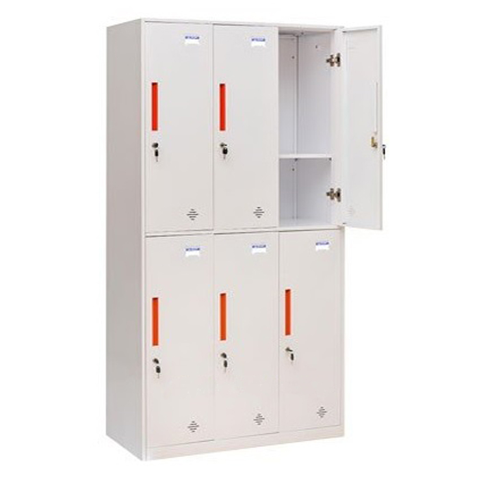 Tủ locker sắt 6 ngăn được sử dụng làm tủ tài liệu văn phòng 2