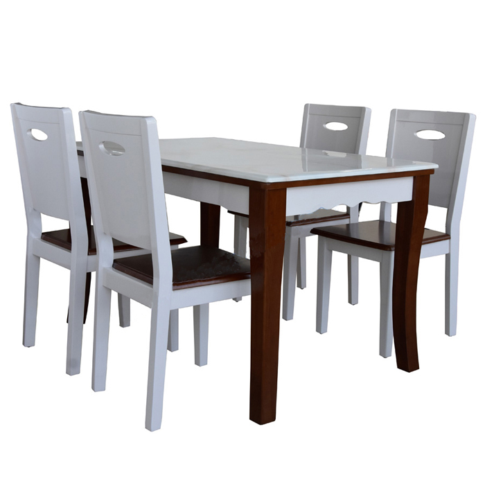 Bộ bàn ghế ăn gia đình HGB75B-HGG75
