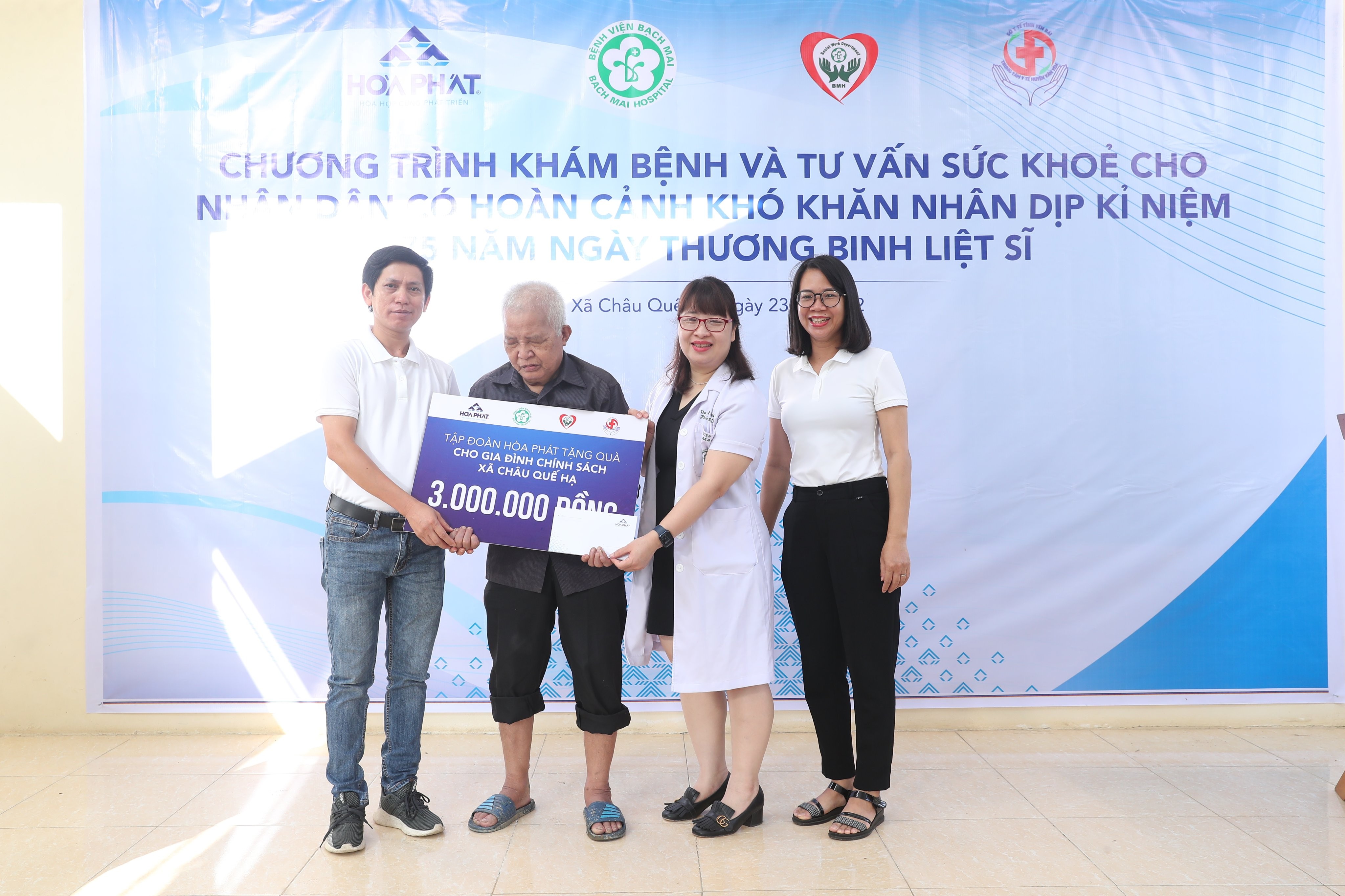 Hòa Phát tài trợ Bệnh viện Bạch Mai khám và tư vấn sức khỏe miễn phí cho người nghèo tại tỉnh Yên Bái