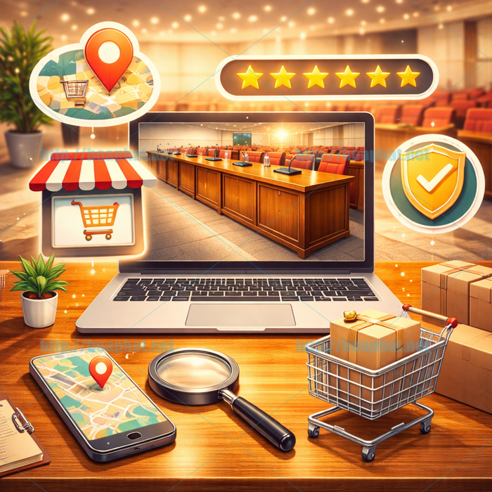 Mua bàn hội trường ở đâu uy tín?