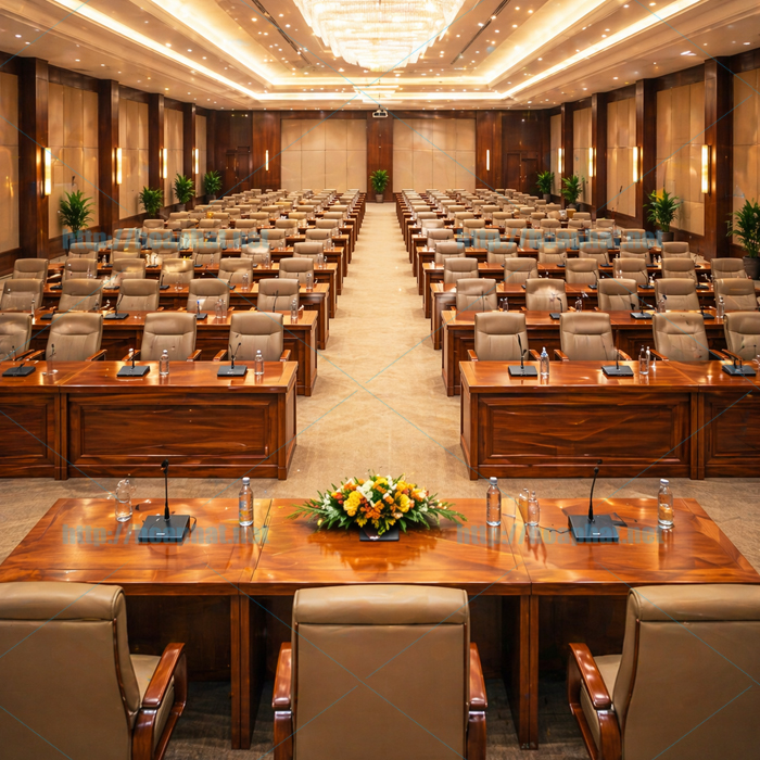 Bàn hội trường cho phòng họp 100 chỗ