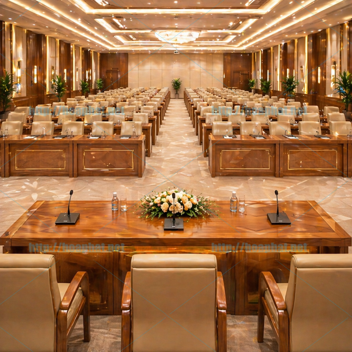 Top mẫu bàn hội trường đẹp, hiện đại 2026