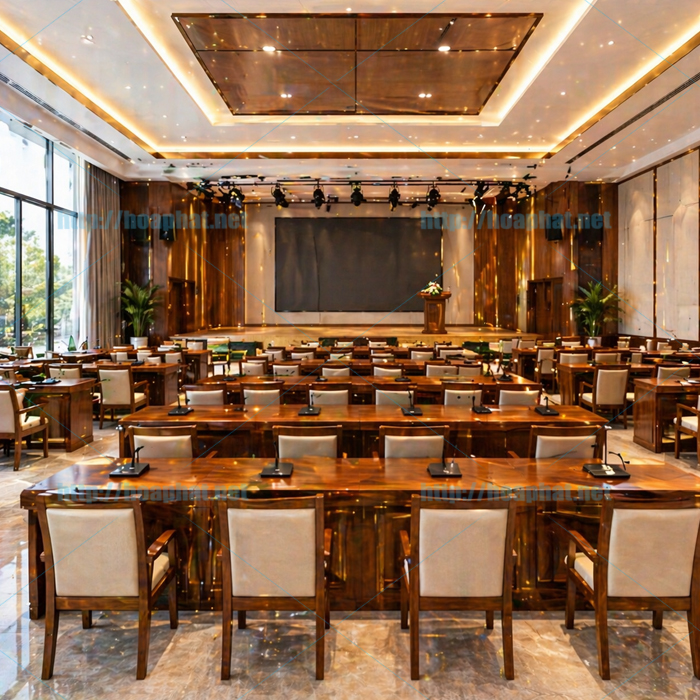 Top mẫu bàn hội trường đẹp, hiện đại 2026