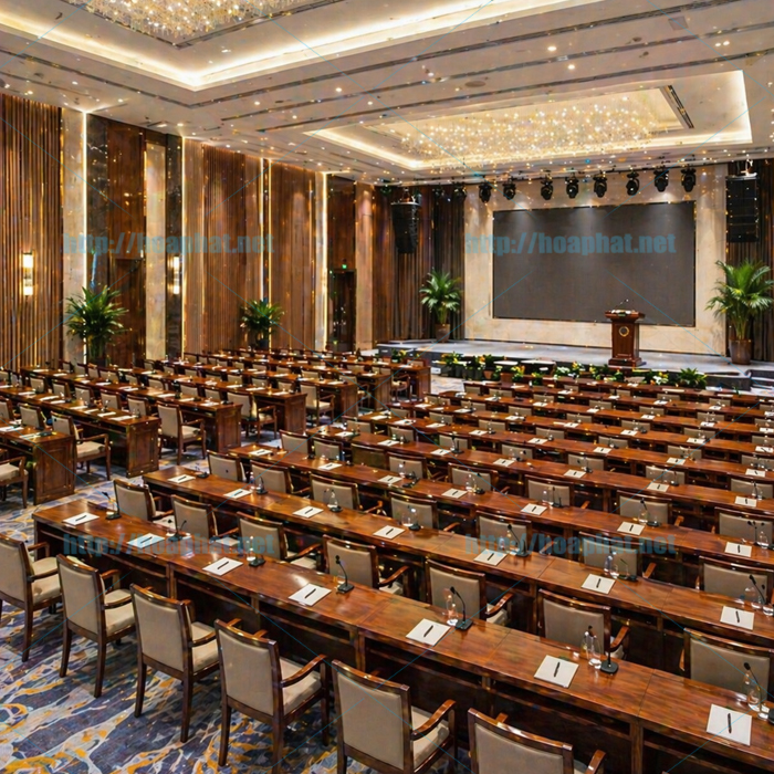 Bàn hội trường dành cho trung tâm hội nghị