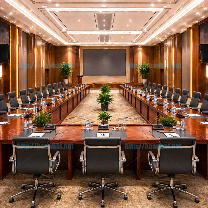 Bàn hội trường thiết kế theo yêu cầu
