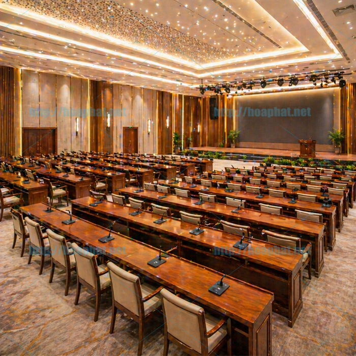 Bàn hội trường thiết kế theo yêu cầu