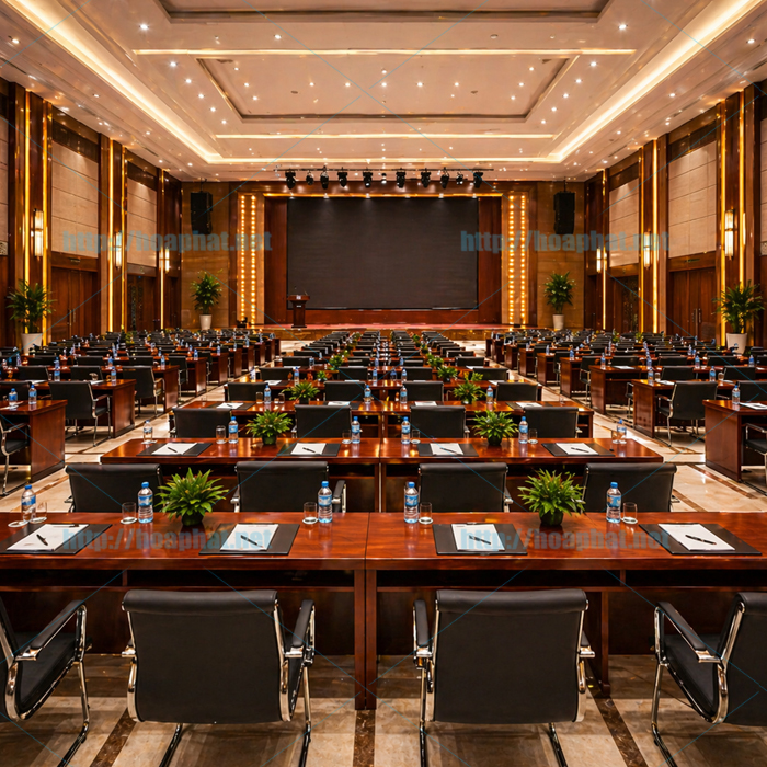 Bàn hội trường phù hợp không gian lớn