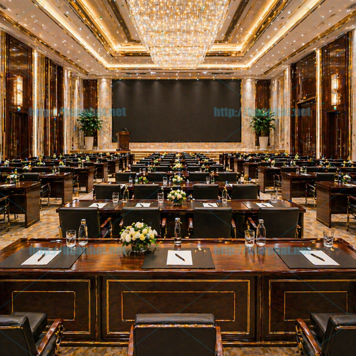 Bàn hội trường thiết kế sang trọng