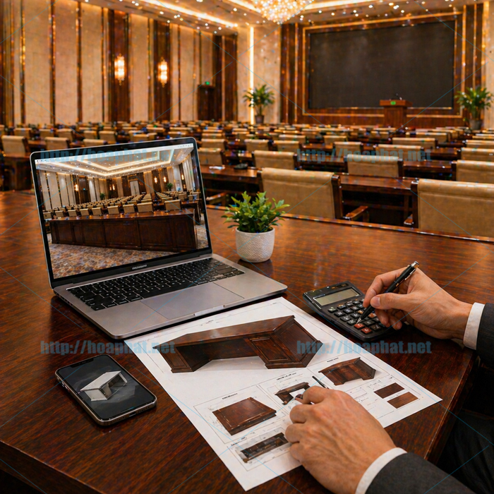 Nhận báo giá bàn hội trường nhanh