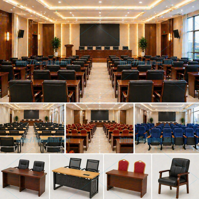 Mẫu bàn ghế hội trường đẹp 2026