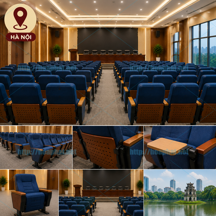 Bàn ghế hội trường tại Hà Nội