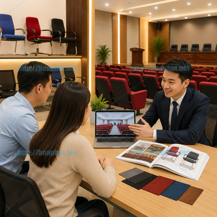 Tư vấn bàn ghế hội trường miễn phí