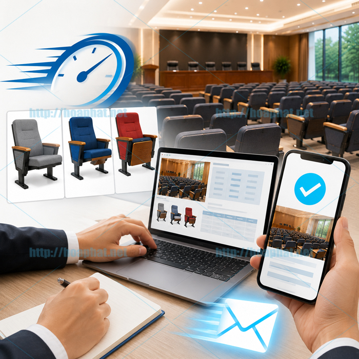 Nhận báo giá bàn ghế hội trường nhanh