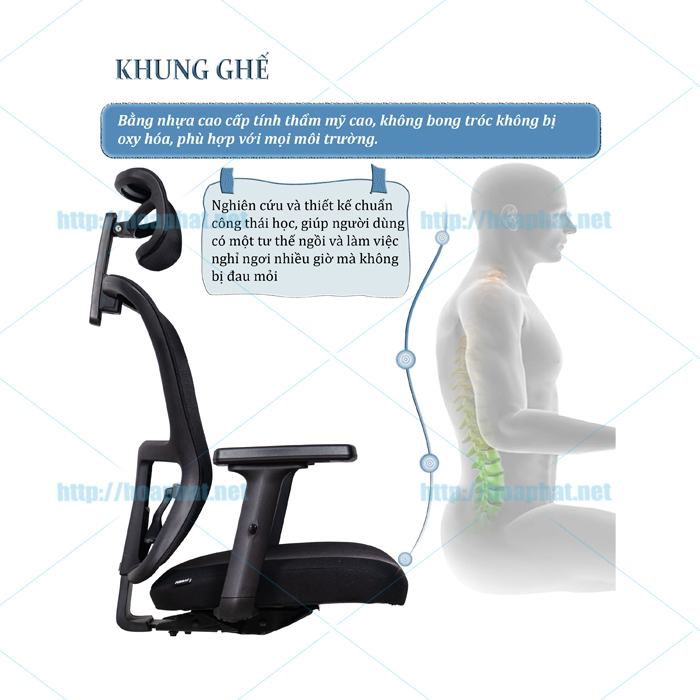 Ghế xoay lưới nhập khẩu FMX828