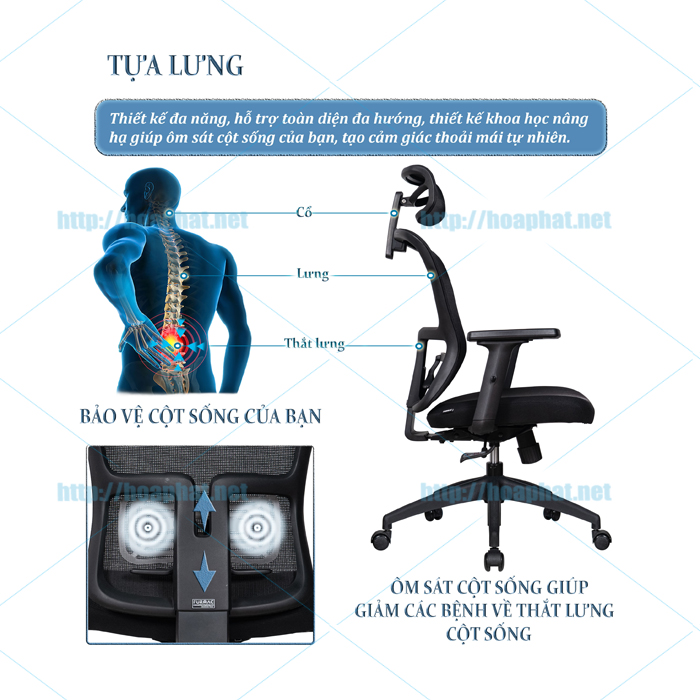 Ghế xoay lưới nhập khẩu FMX828