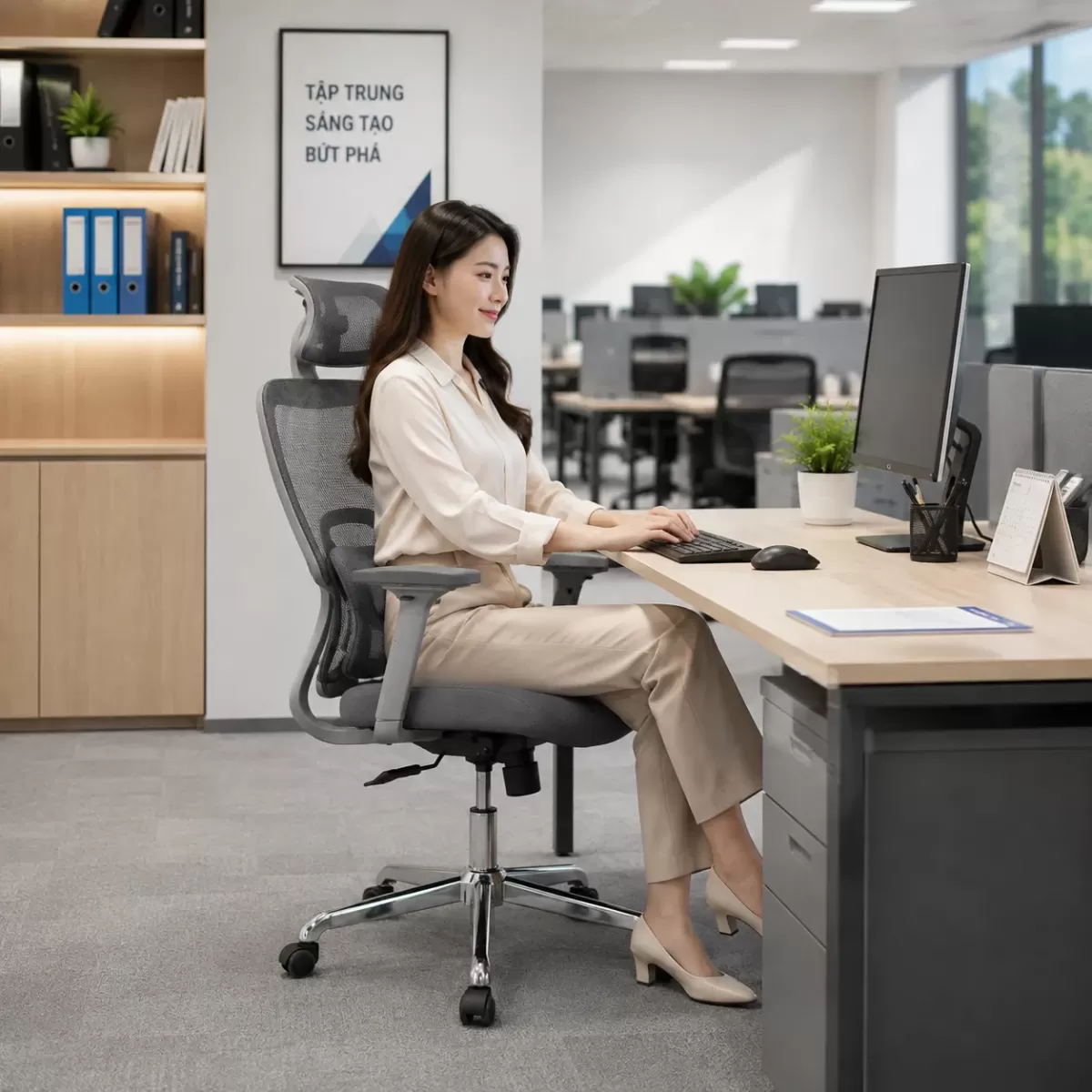 Ghế lưới Hòa Phát GL361
